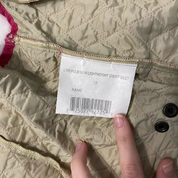 Barbour Pink Fulbourn Lightweight Short Gilet - Picture 15 of 15